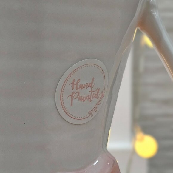 Viral Coquette Pink Bow Vase - Hand-Painted NWT - Picture 4 of 4